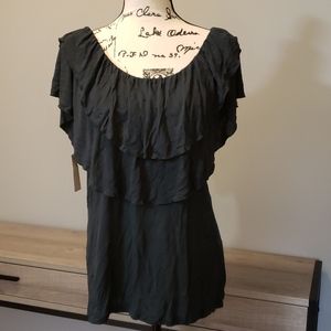 NWT NY & Co Olive Green SS top, size XL